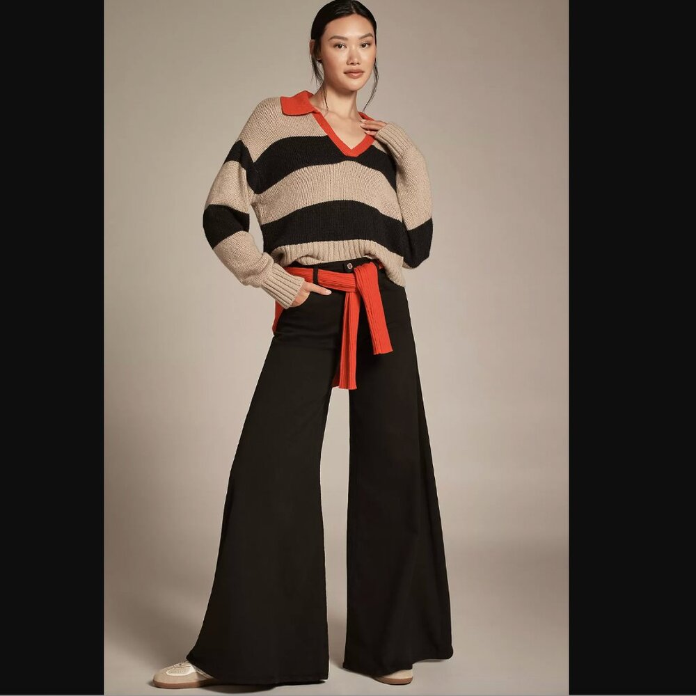 Citizens of Humanity Amari Wide-leg Jeans, Black